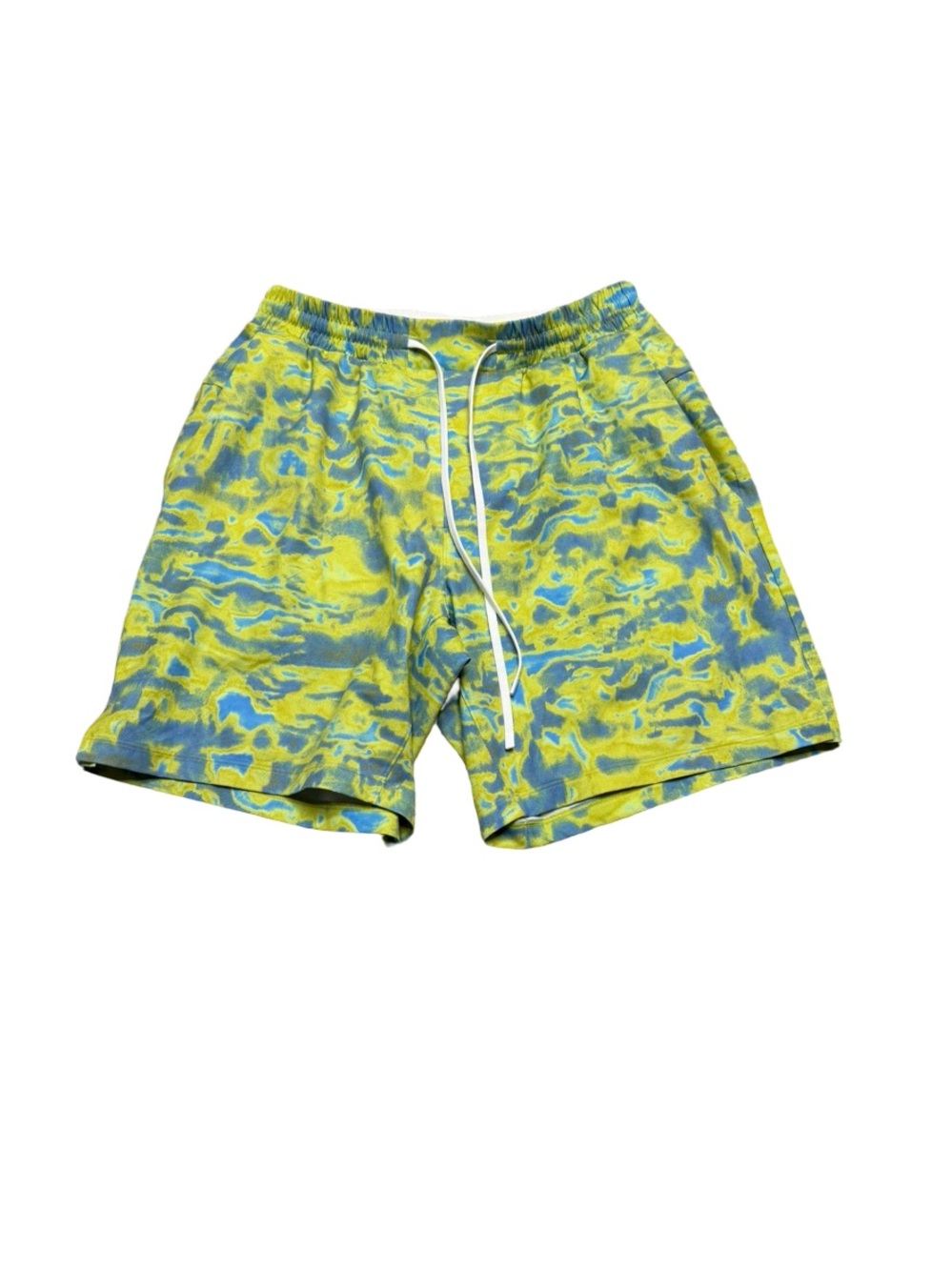 🌊 Lululemon Channel Cross Swim Short Chroma Clash Green Multi Size M 🌊